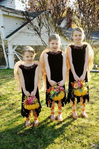 Fall bridesmaids.